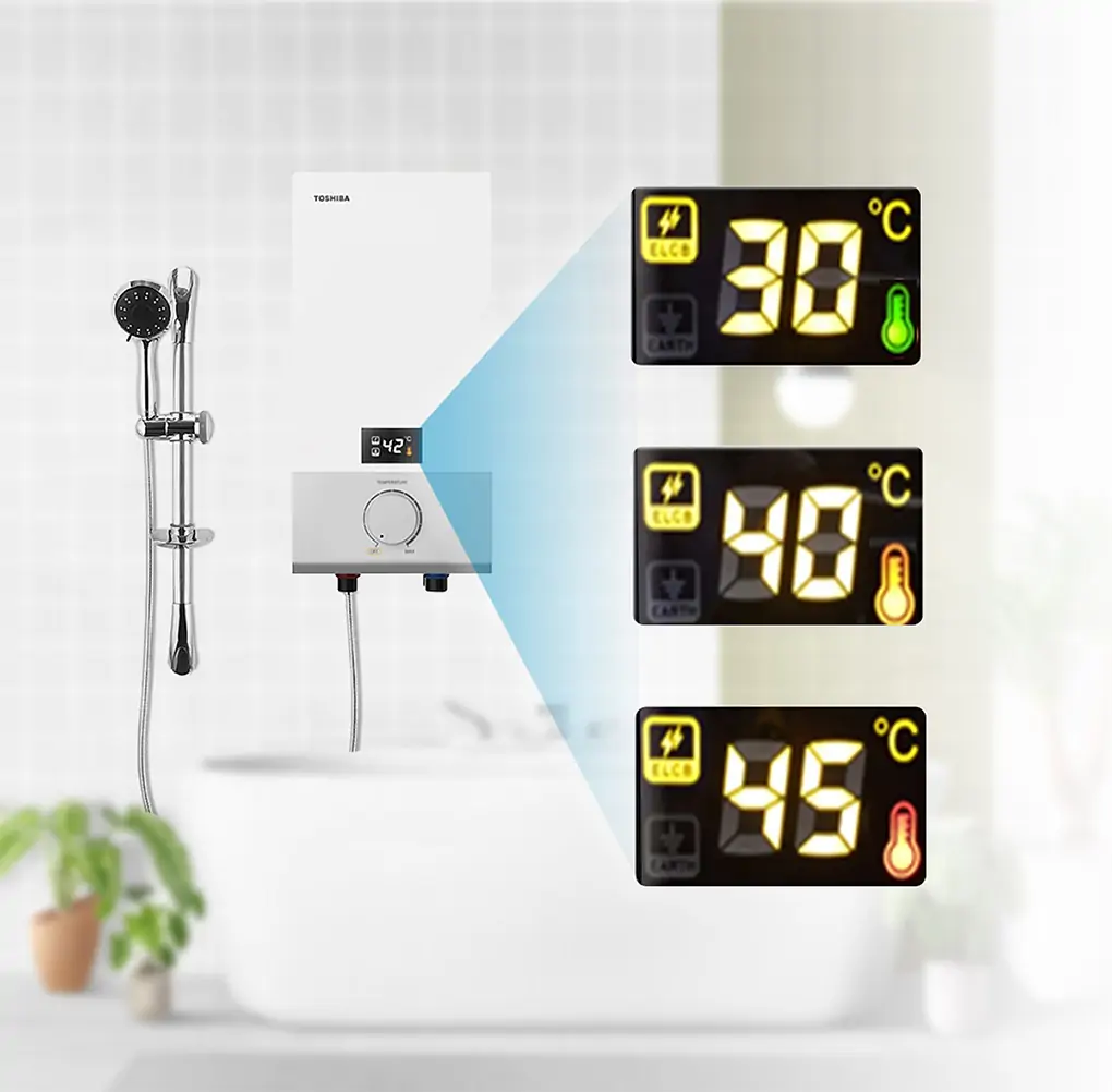 Máy Nước Nóng Trực Tiếp Toshiba TWH-45ESNVN(W) 4500W 0