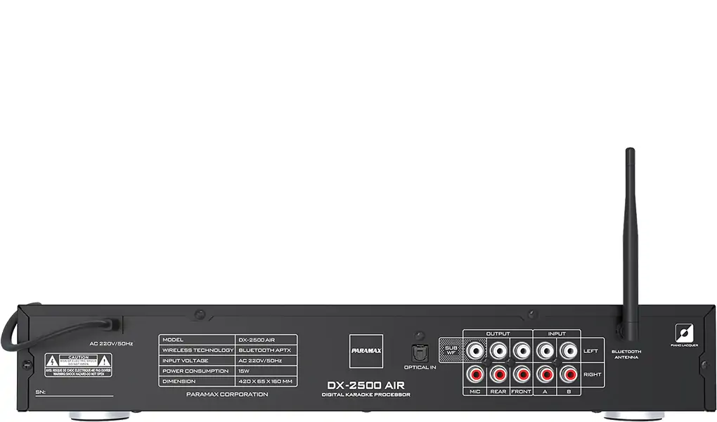 Mixer Paramax Platinum DX-2500AIR DSP 2
