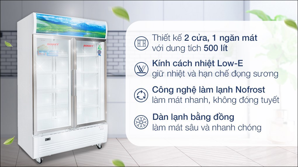 Tủ Mát Sanaky 600 Lít VH-6009HP 0
