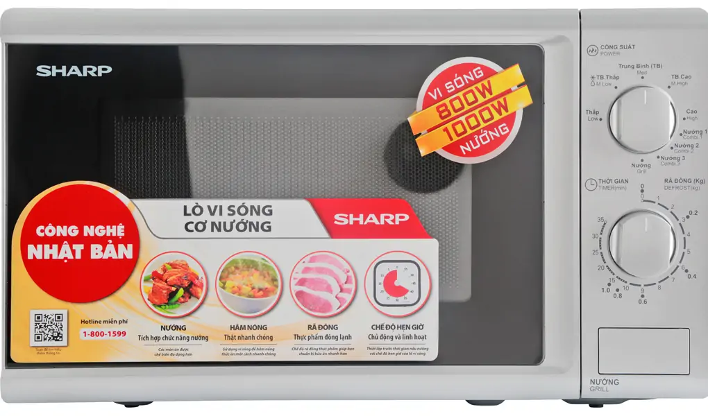 Lò vi sóng Sharp R-G226VN-S 20 lít