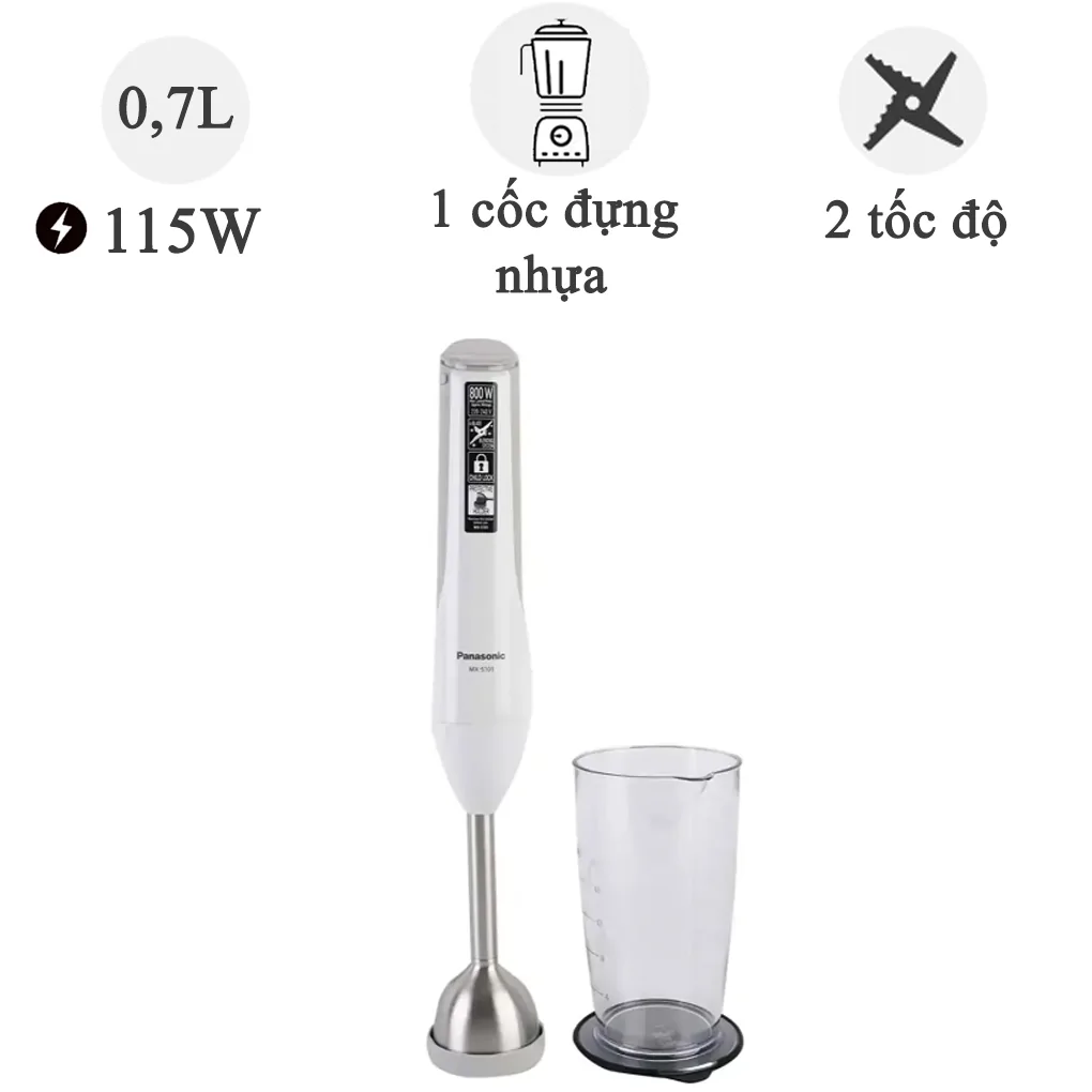 Máy xay cầm tay Panasonic MX-S101WRA