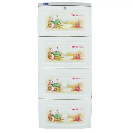 TỦ TANO 4 NGĂN - KEM