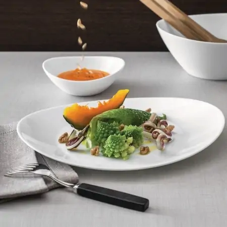 PROMETEO Đĩa Thủy Tinh Màu Trắng 22 X 19 2