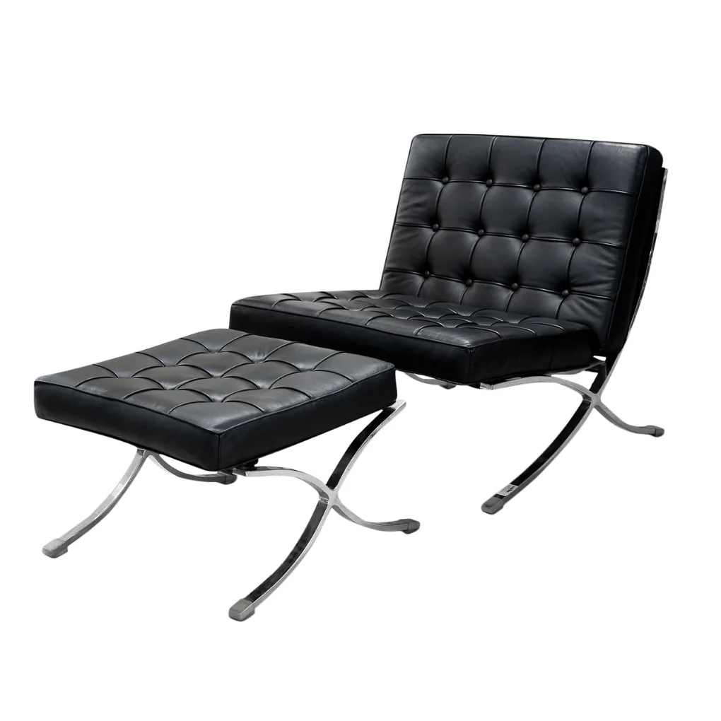 Ghế Thư Giãn + Đôn X035 Đen