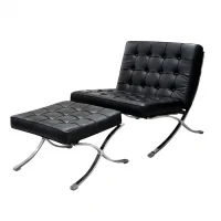 Ghế Thư Giãn + Đôn X035 Đen