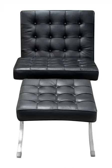 Ghế Thư Giãn + Đôn X035 Đen 1