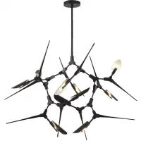 Đèn Treo Trần Thủy Tinh ECODL6 Đen