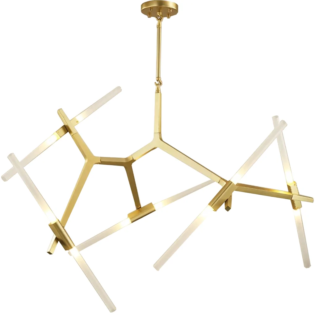 Đèn Treo Trần Thủy Tinh ECODL9 Vàng