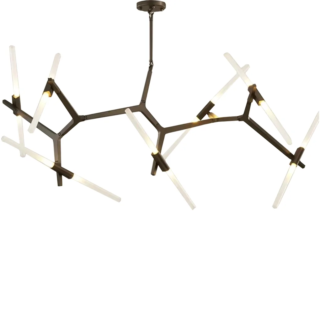 Đèn Treo Trần Thủy Tinh ECODL10 Đen