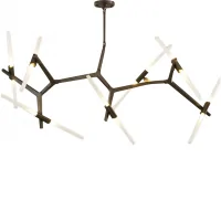 Đèn Treo Trần Thủy Tinh ECODL10 Đen