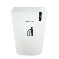 Thùng Rác Nhựa Vuông 11L KEEP CLEAN Trắng