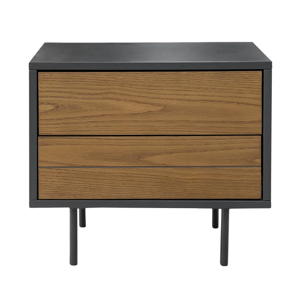 Tủ Đầu Giường CP1703H Bob 0.55M Xám Đậm/Sồi