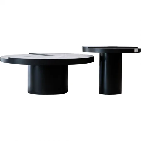 Bộ Bàn Coffee Cẩm Thạch LC-080-1 + LC-080-2 1