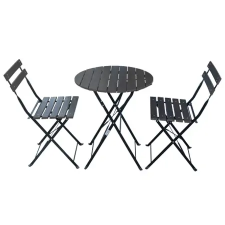 Bộ Bàn Garden ECO090 + 2 Ghế Garden ECO088 Nâu