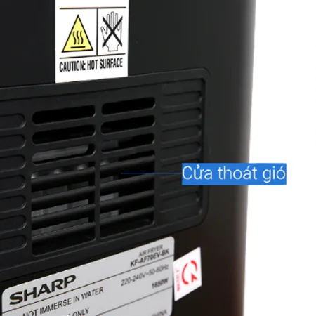 Nồi chiên không dầu Sharp KF-AF70EV-BK 4