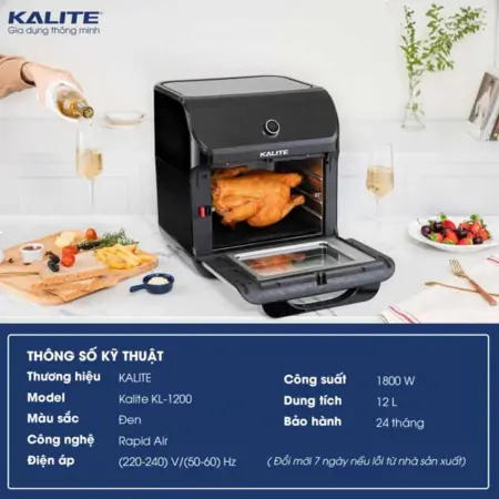 Nồi chiên không dầu Kalite KL-1200 4