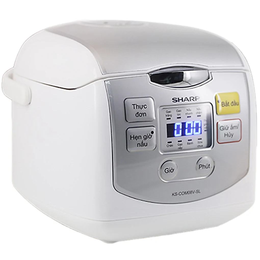 Nồi Cơm Điện Tử Sharp KS-COM08V-SL 0.72 Lít 0