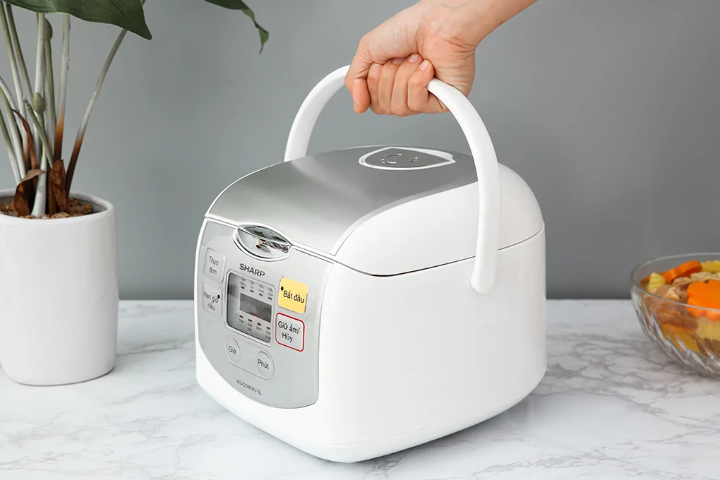 Nồi Cơm Điện Tử Sharp KS-COM08V-SL 0.72 Lít 6