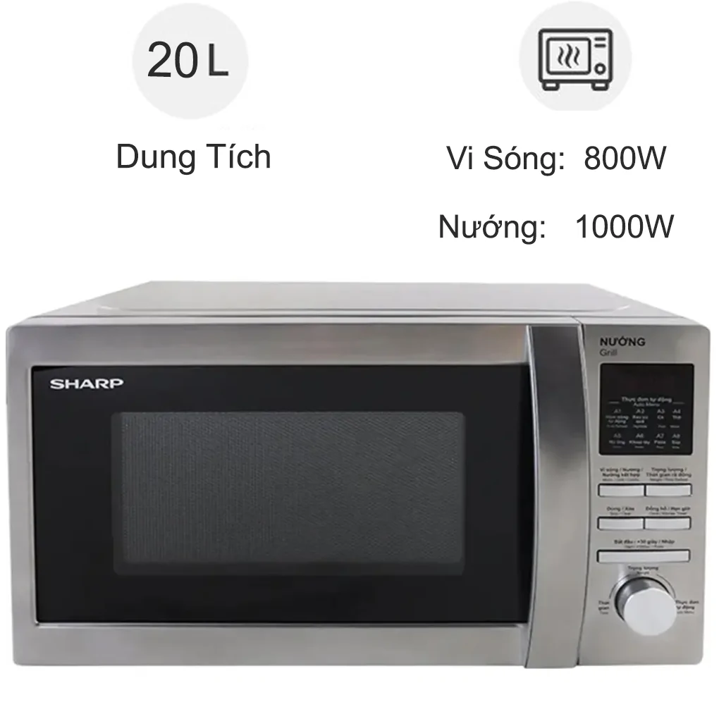 Lò vi sóng Sharp R-G620VN(ST) 20 lít