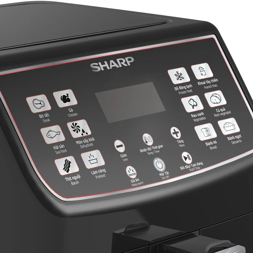 Nồi chiên không dầu Sharp KF-AF55EV-BK (Sản phẩm trưng bày)