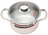 Nồi inox 3 đáy Happycook N24-NMG 24 cm