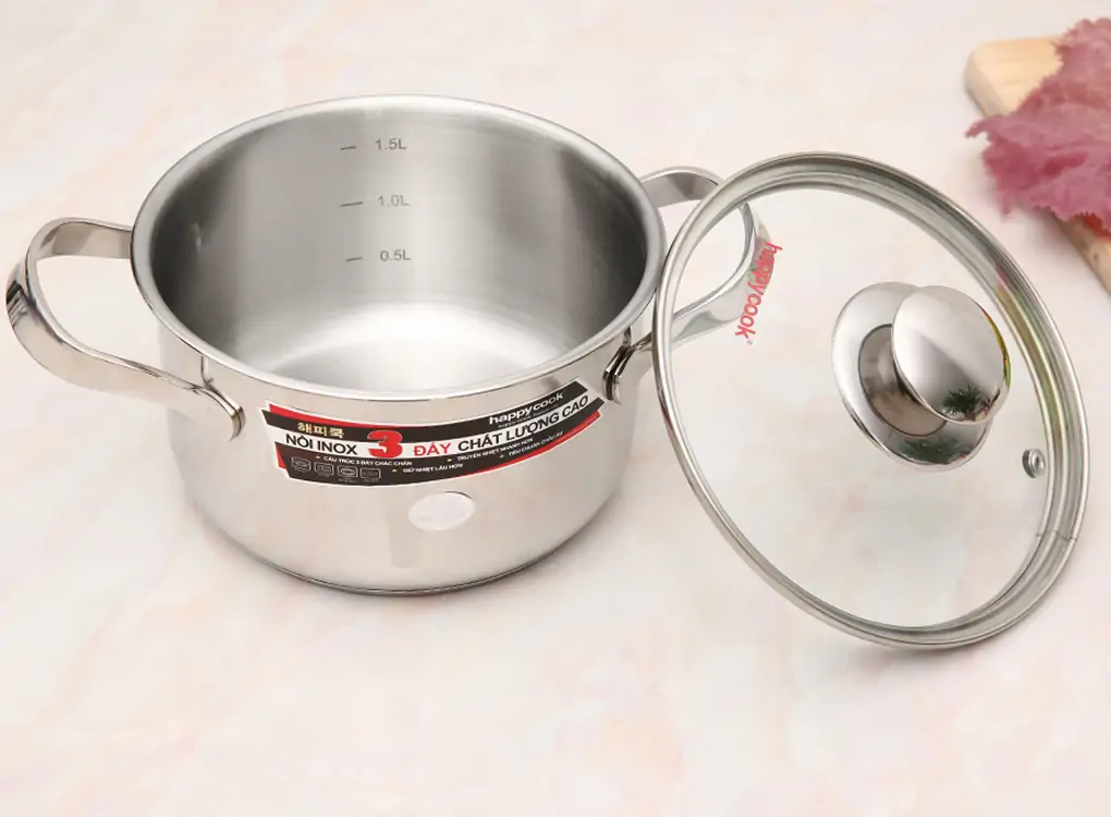 Nồi inox 3 đáy Happycook N24-NMG 24 cm 2