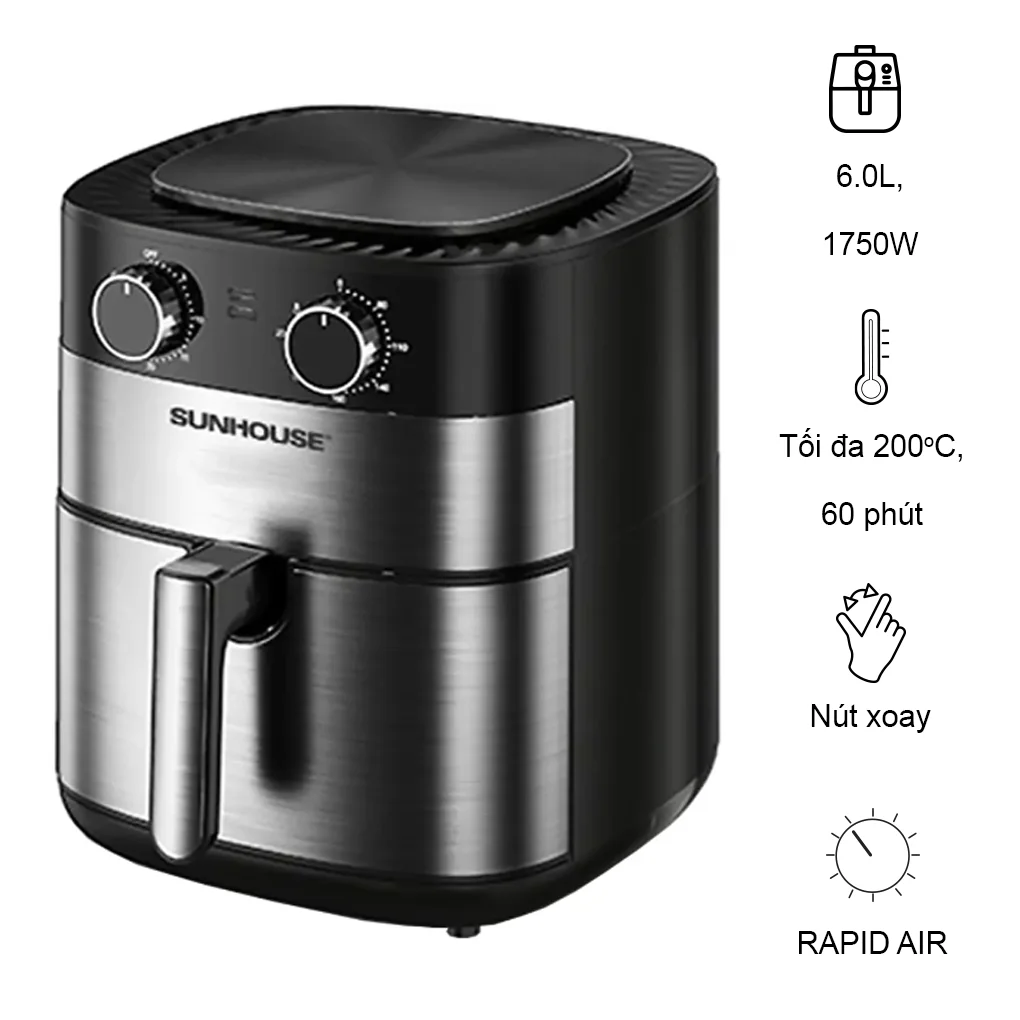 Nồi chiên không dầu MAMA SHD4026 6 lít