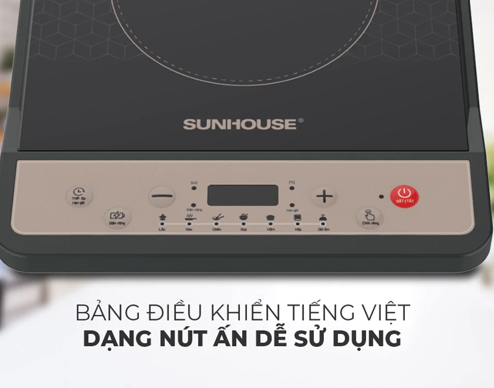 Bếp từ đơn Sunhouse SHD6160 1800W 10