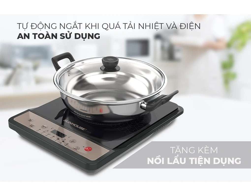 Bếp từ đơn Sunhouse SHD6160 1800W 7