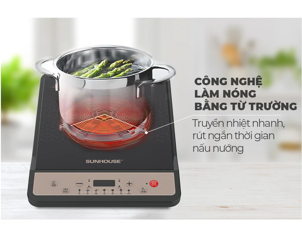 Bếp từ đơn Sunhouse SHD6160 1800W 9