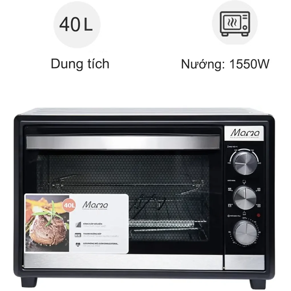Lò nướng Sunhouse MAMA SHD4240S 40L 40 lít