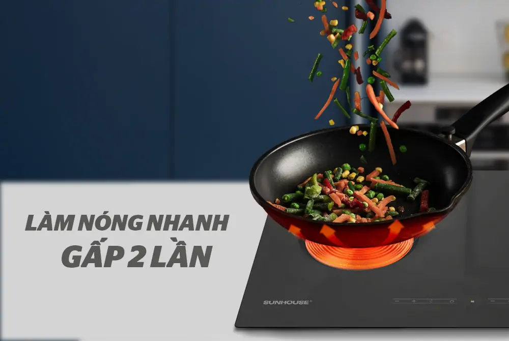 Bếp từ đôi Sunhouse SHB9122MT 4