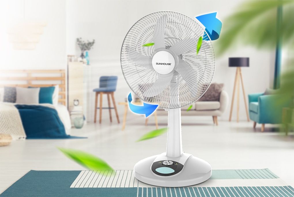 Quạt sạc Sunhouse SHD7228 1