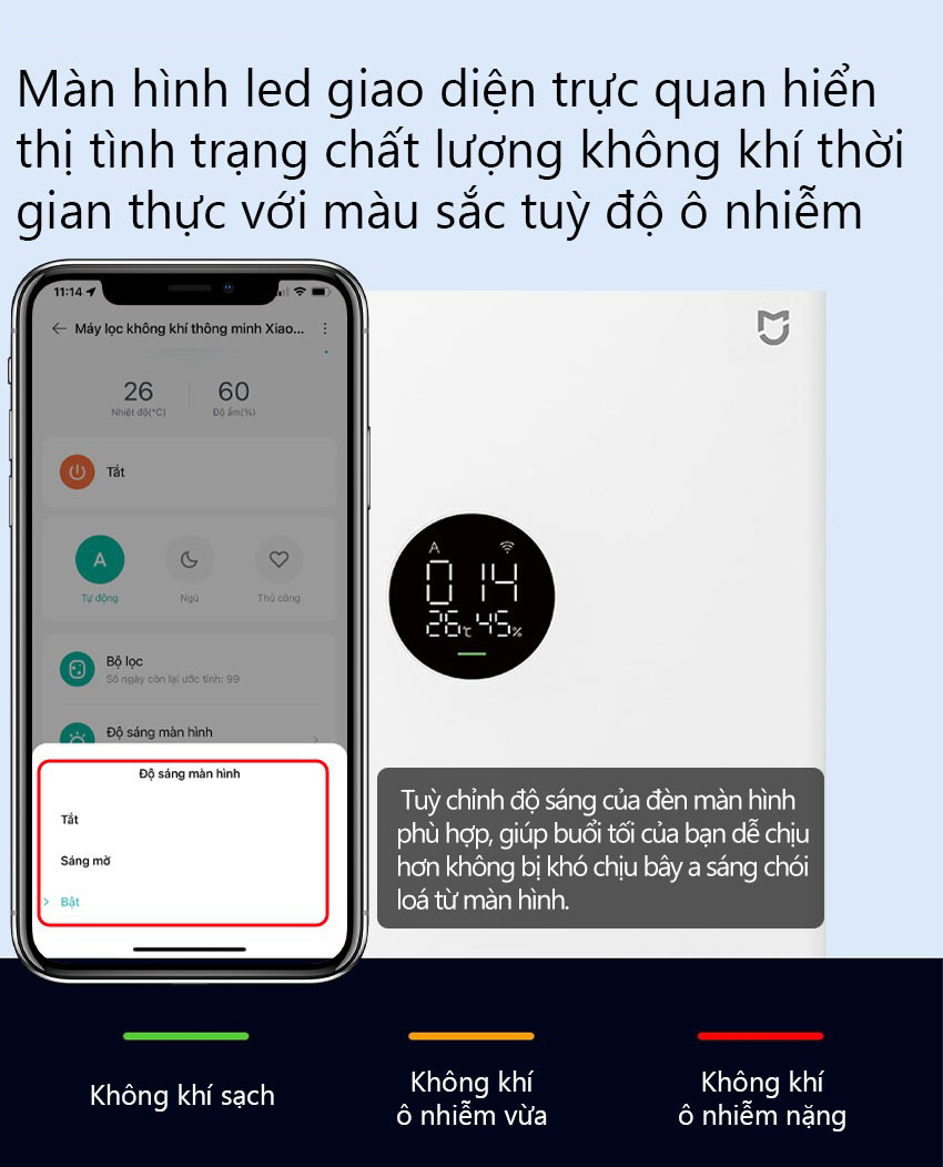 Máy Lọc Không Khí XIAOMI SMART Air Purifier 4 Lite (BHR5274GL) 10