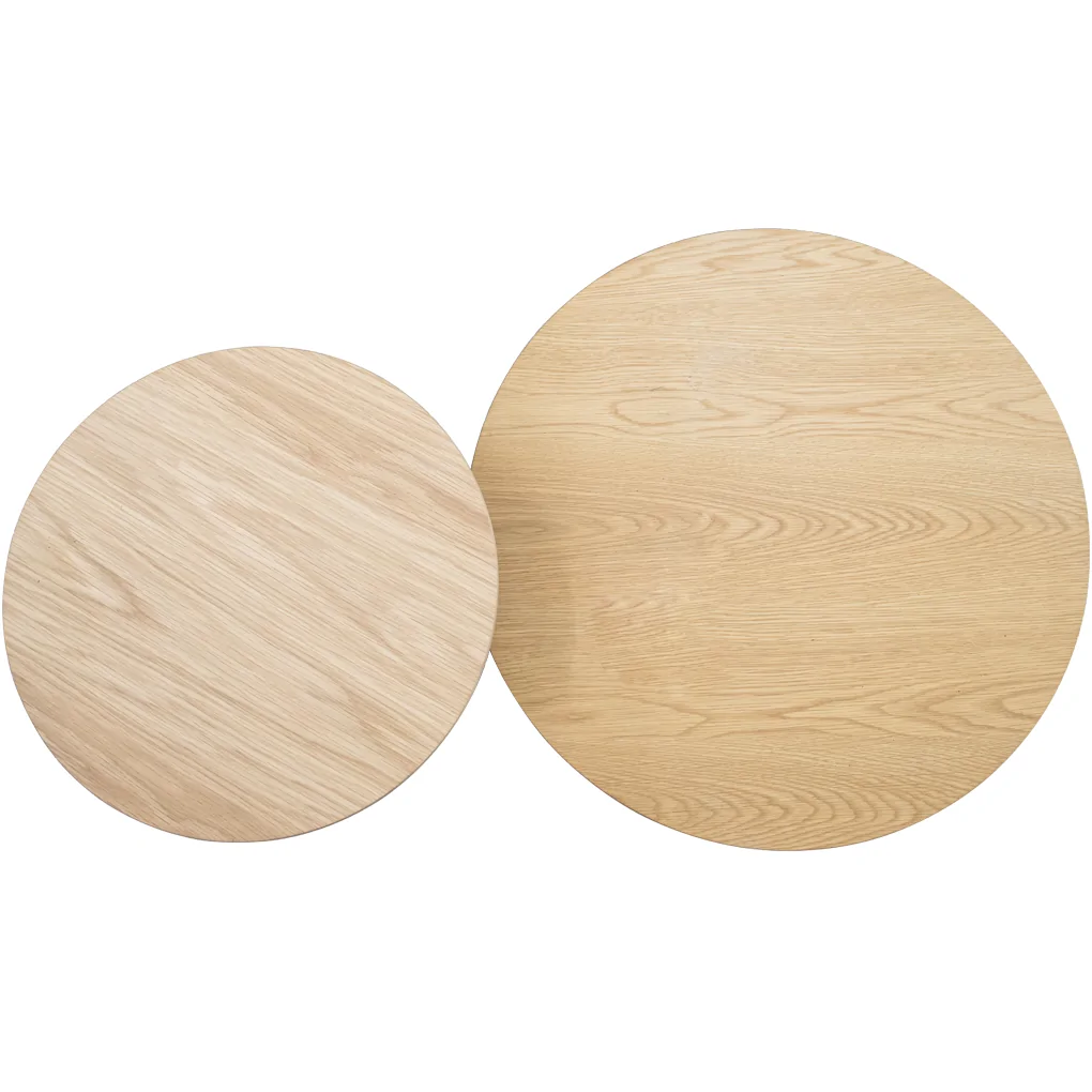 Bộ Bàn Coffee Tròn 290M Xám + 299AM Xám 3