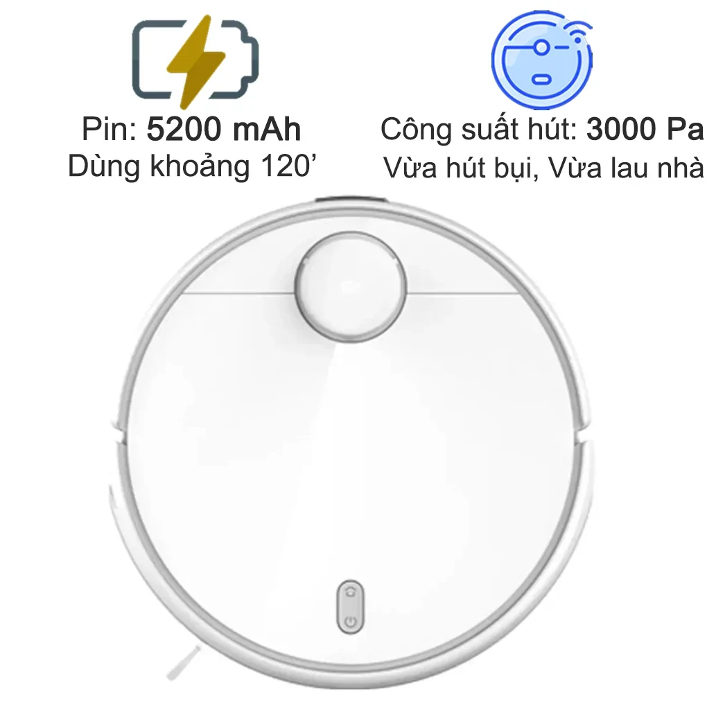 Máy Hút Bụi Xiaomi Robot Vacuum-Mop 2 Pro EU Trắng 0