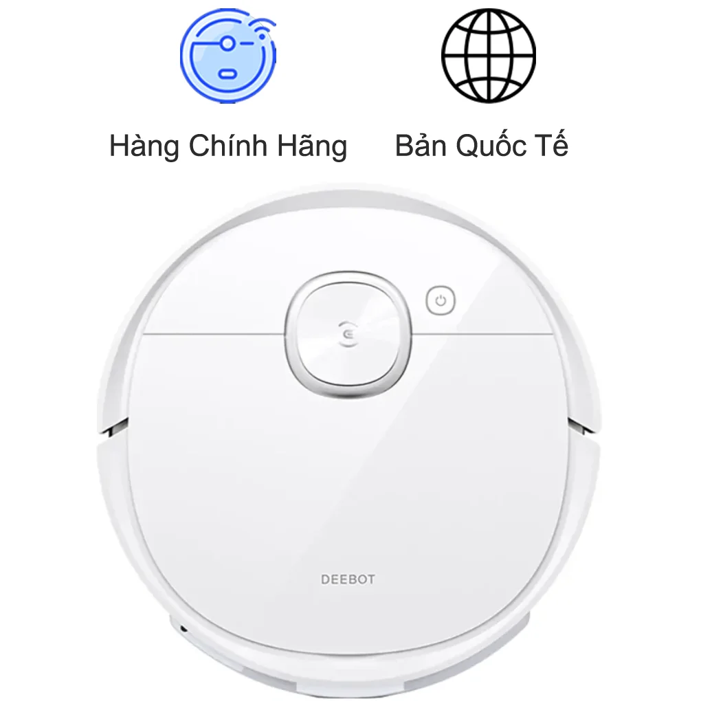 Robot Hút Bụi Ecovacs Deebot T9-DLX13-44 Trắng - Hàng Chính Hãng - Bản Quốc Tế (Sản phẩm trưng bày)
