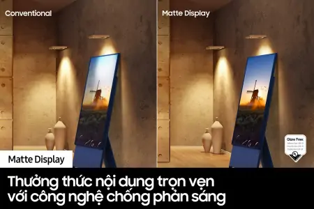 Lifestyle Tivi Samsung SERO QLED 4K 43 Inch QA43LS05B 1