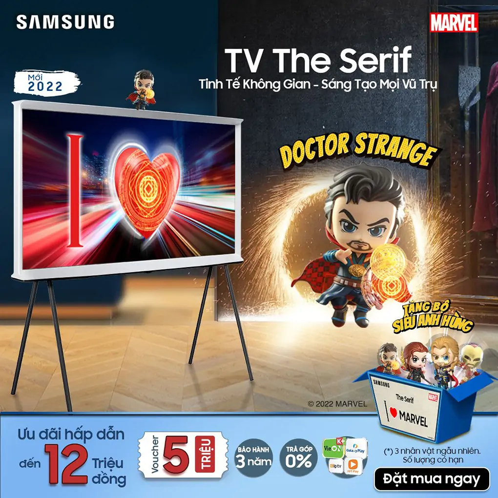 Smart Tivi Samsung 4K The Serif 55 Inch QA55LS01B 18