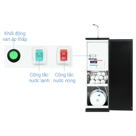 Máy Lọc Nước R.O Nóng Lạnh SUNHOUSE SLIMBIO SHA76214CK-S 3