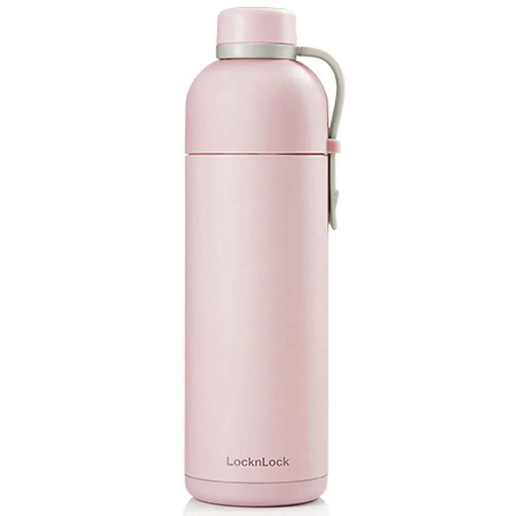 Bình Giữ Nhiệt LOCK&LOCK Belt Bottle 490ml LHC4267PIK - Màu Hồng (Sản phẩm trưng bày)