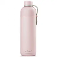 Bình Giữ Nhiệt LOCK&LOCK Belt Bottle 490ml LHC4267PIK - Màu Hồng