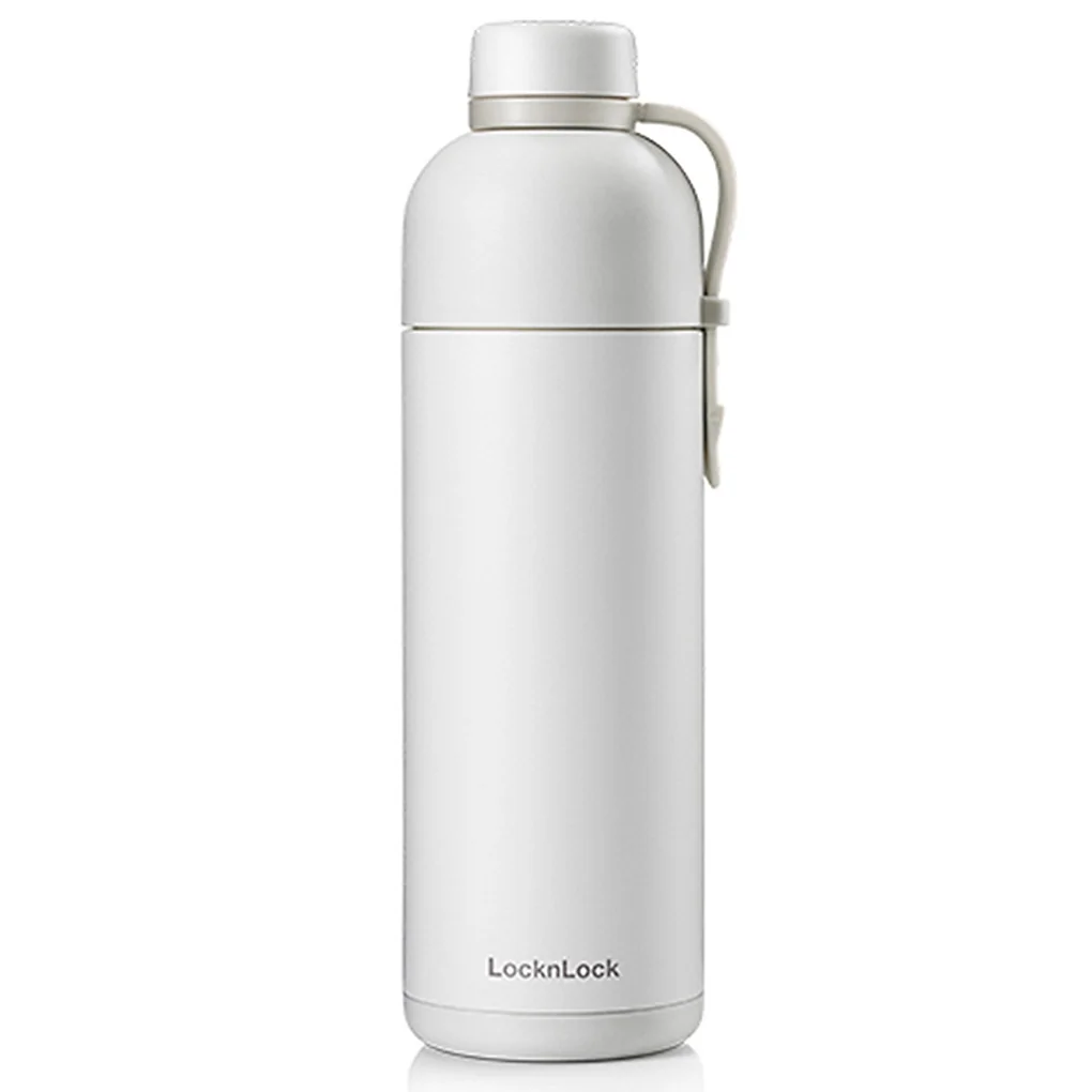 Bình Giữ Nhiệt LOCK&LOCK Belt Bottle 490ml LHC4267IVY - Màu Ngà (Sản phẩm trưng bày)