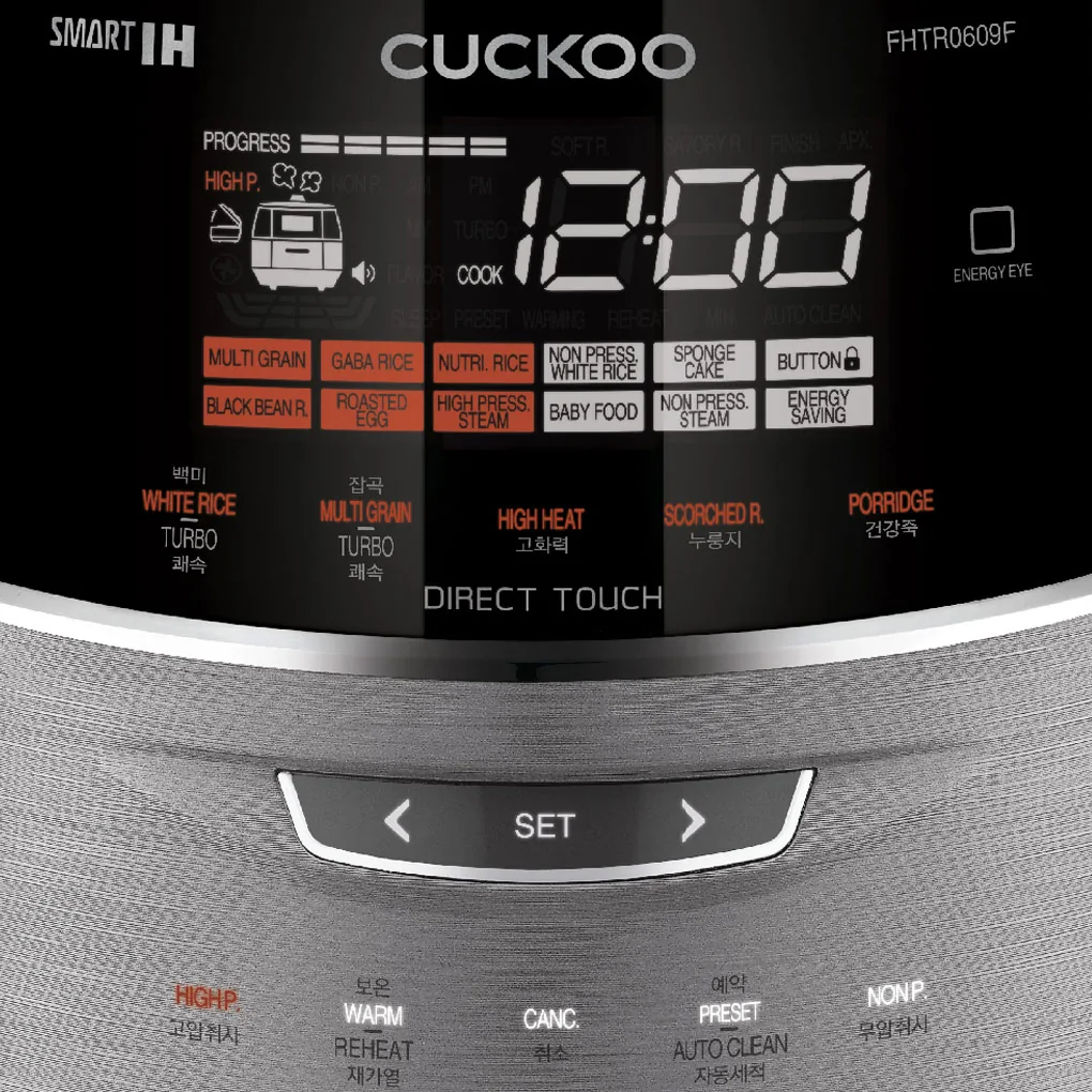Nồi Cơm Cao Tần Áp Suất Cuckoo CRP-FHTR0609F - Hàn Quốc (Sản phẩm trưng bày)