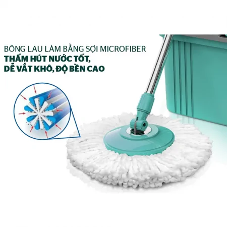 Bộ Lau Nhà Xoay 360 Độ SUNHOUSE KS-CL330S 1