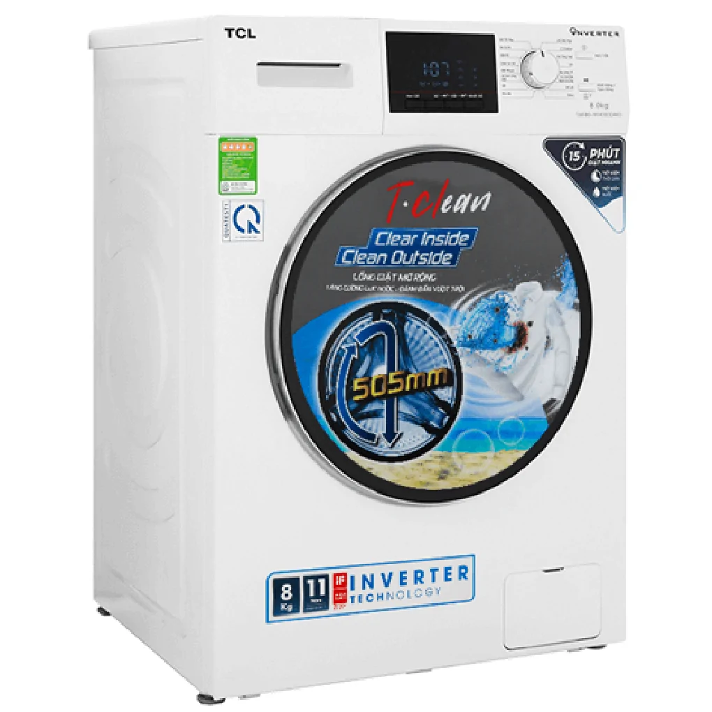 Máy Giặt TCL Inverter 8 Kg TWF80-M14303DA03 0