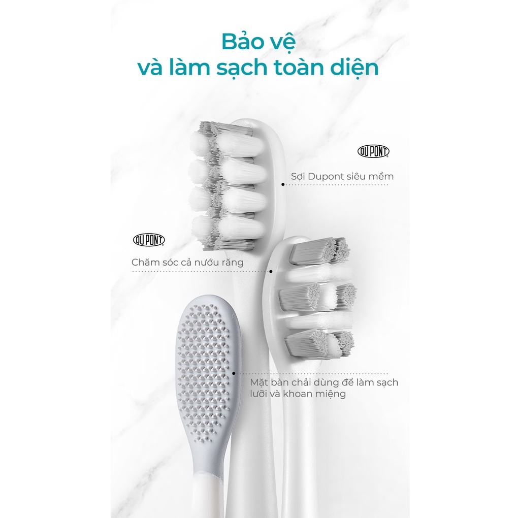 Bàn Chải Đánh Răng Điện USMILE U2S, Màu Trắng 0