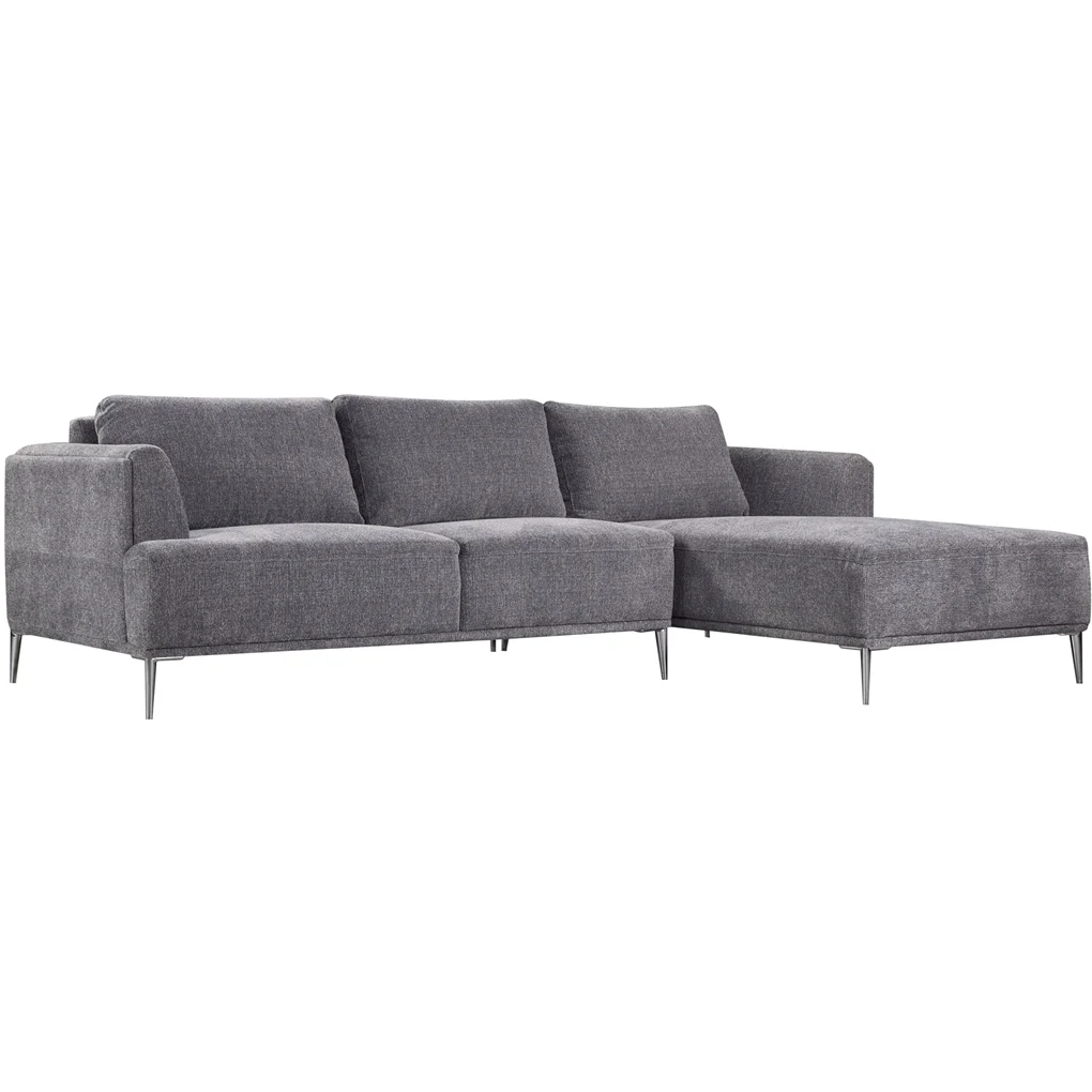 Sofa L (Góc Trái) Lion F1191 Xám Đậm