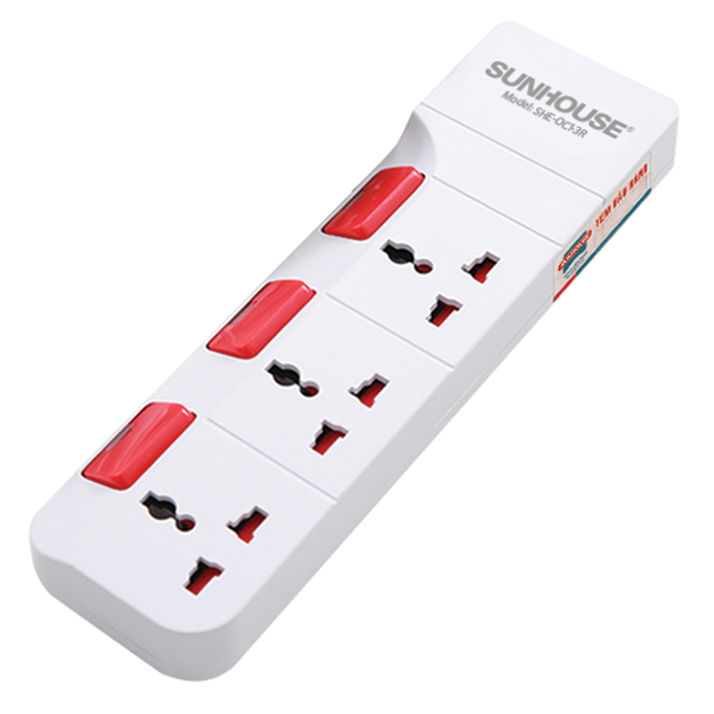 Ổ Cắm Điện SUNHOUSE SHE-OC1-3R 0