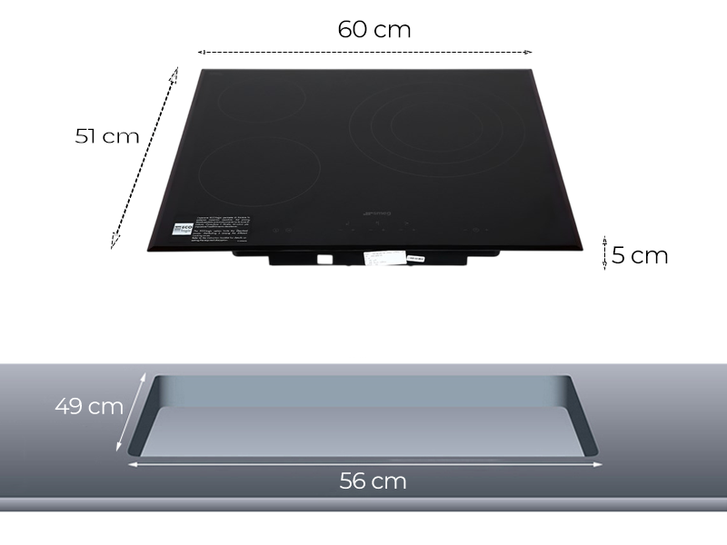 Bếp Điện SMEG SE363ETB 6